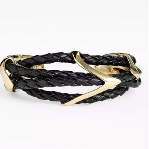 Alexis Bittar Miss Havisham Kinetic Leather Cuff